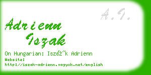 adrienn iszak business card